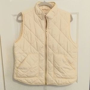 J. Crew Factory quilted puffer vest, size large.
